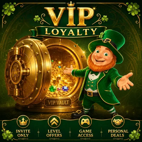 Lucky the Leprechaun opens golden VIP loyalty vault at PotsOfLuck Casino treasure chamber